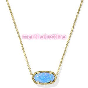 Elisa Gold Short Pendant Necklace